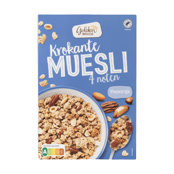 GOLDEN BRIDGE Krokante muesli 4noten voordelig bij ALDI